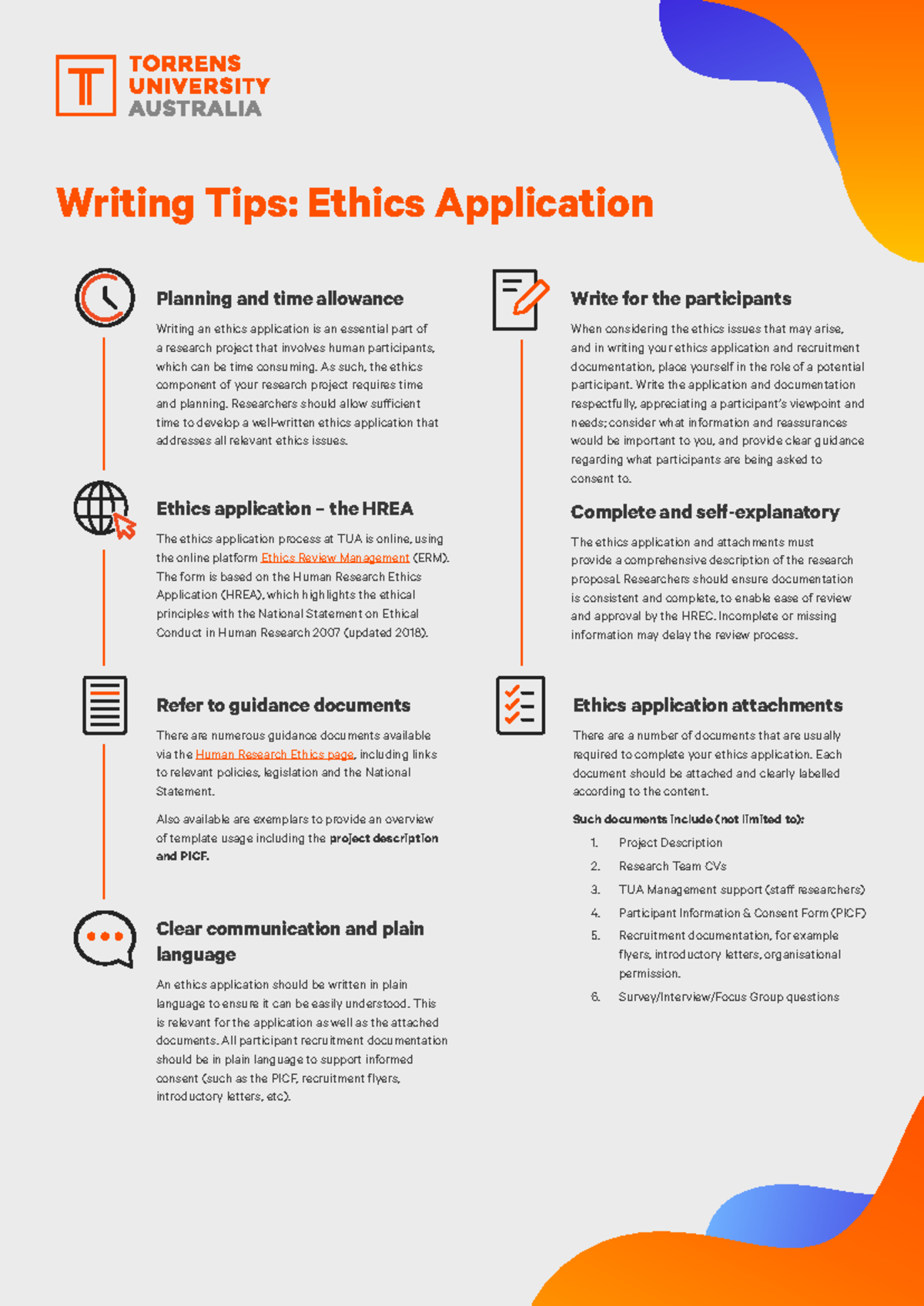 Guide to Writing an Ethics Application: Planning & Tips - Studocu