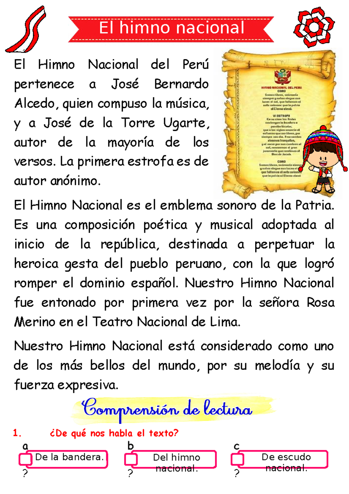 EL Himno Nacional del Perú: Historia y Significado - Document Preview
