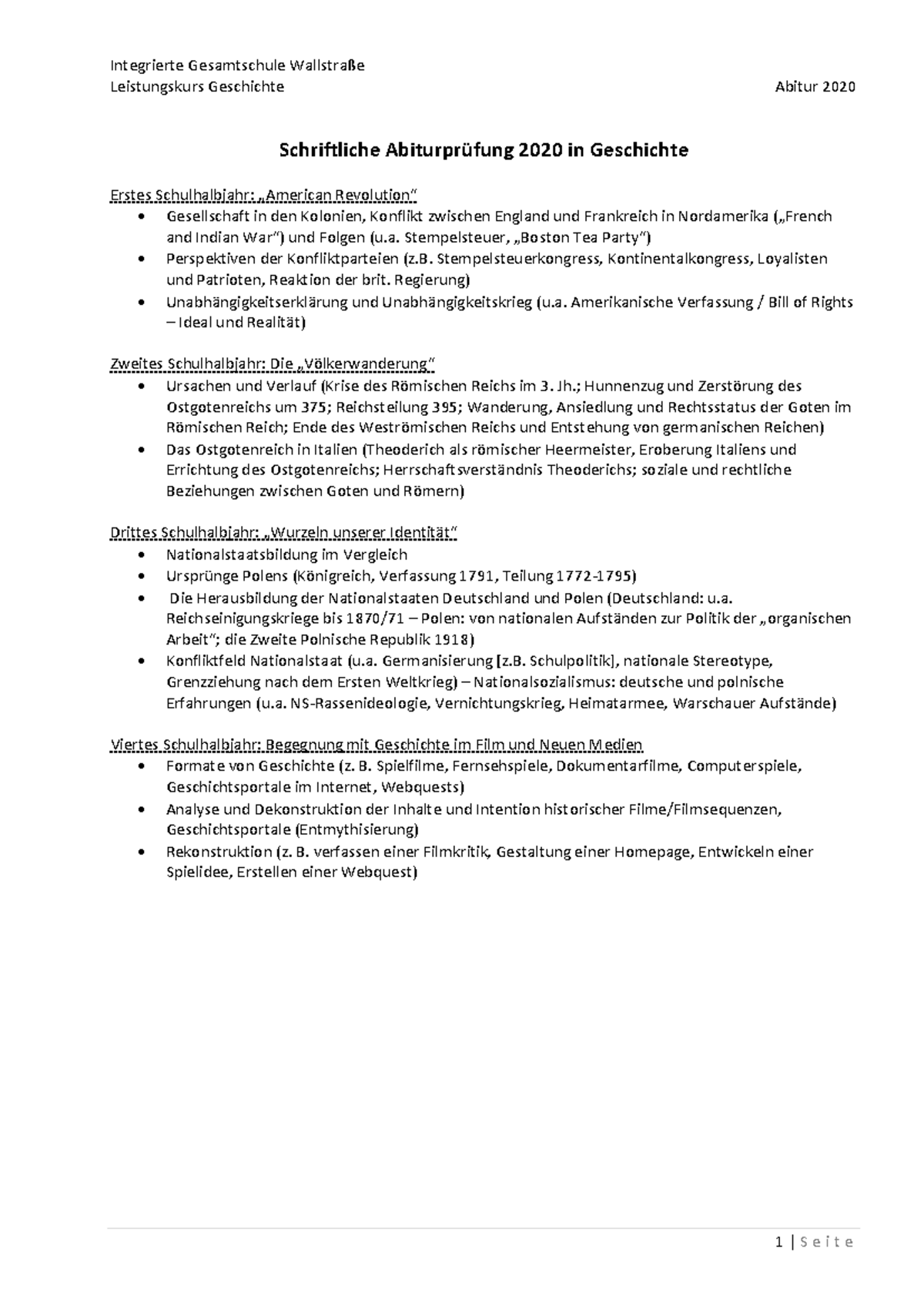 Mündliche Prüfung Geschichte Abitur Beispielaufgaben Geschichte Abitur Lernzettel - Leistungskurs Geschichte Abitur 2020