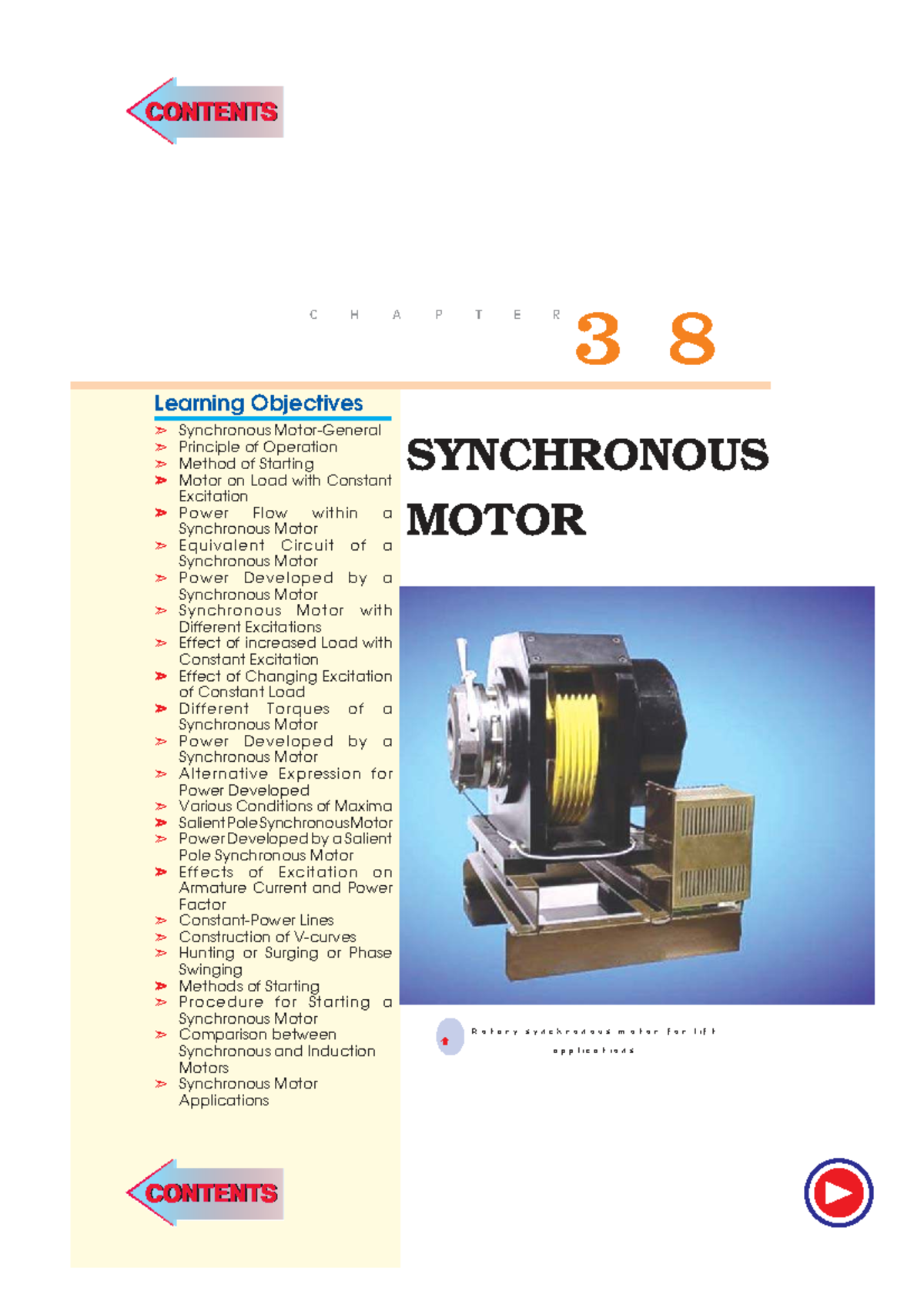 Chp-38: Synchronous Motor Operation and Power Development Notes - Studocu