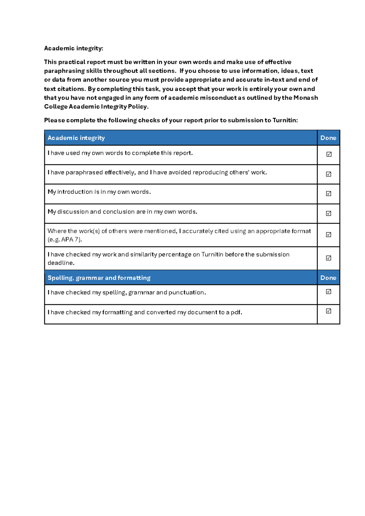 Justin's Report - Academic integrity: This practical report must be ...