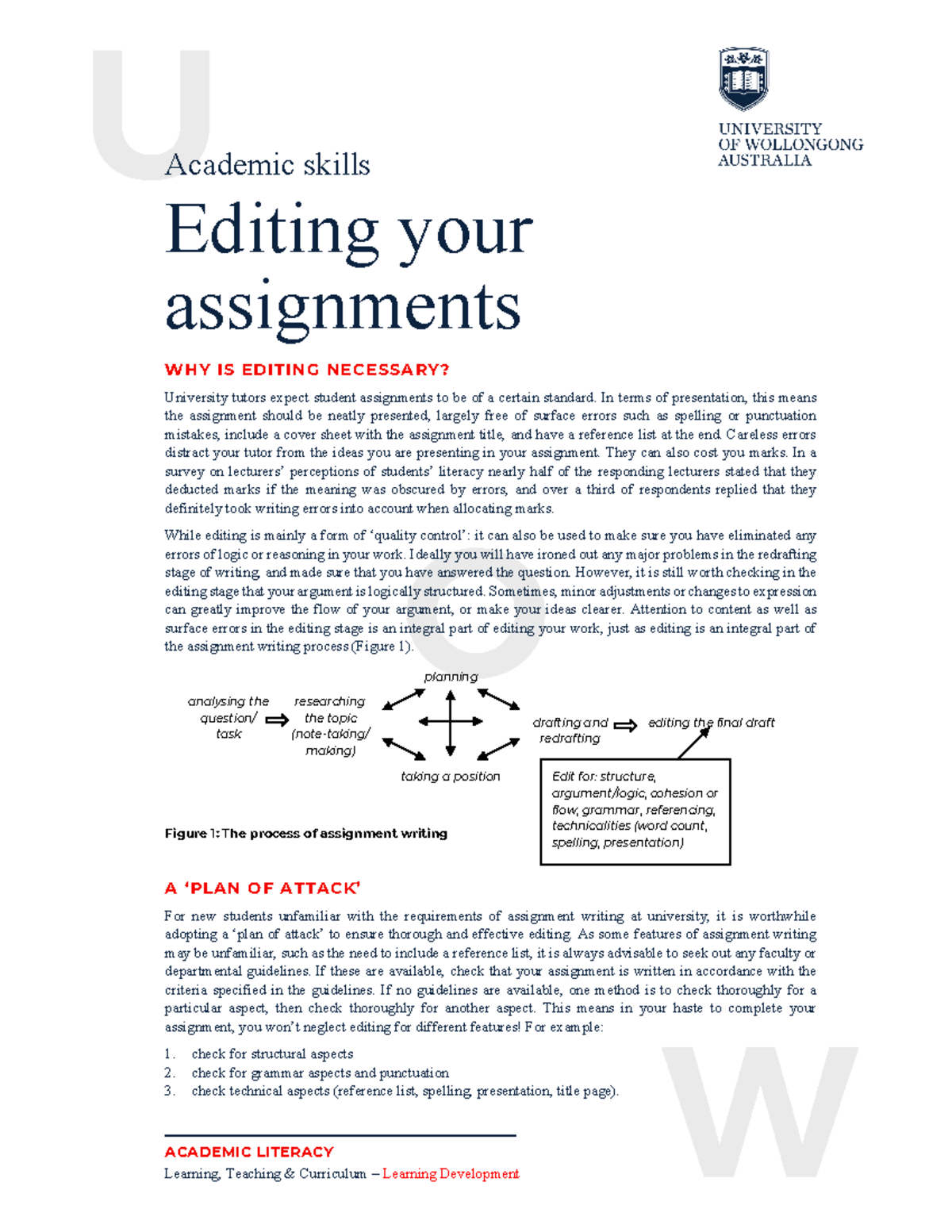 Editing Your Academic Assignments: Essential Tips for Success - Studocu
