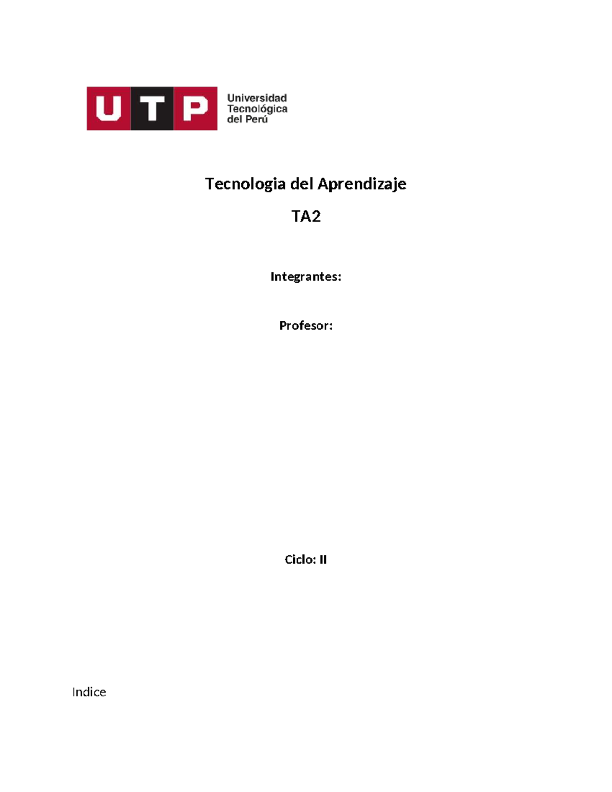 Salud mental y bienestar en la Universidad Tecnológica del Perú TA2 ...