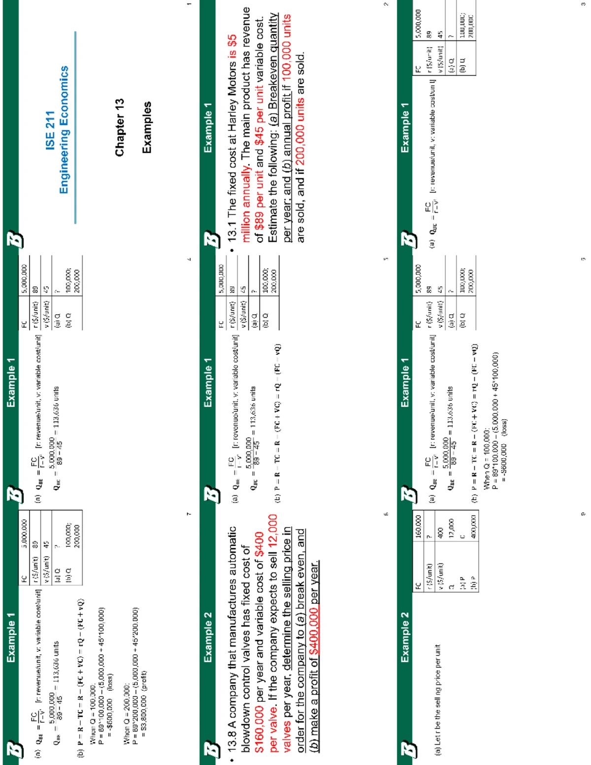 ISE 211 Chapter 9 Study Notes and Key Concepts - Studocu