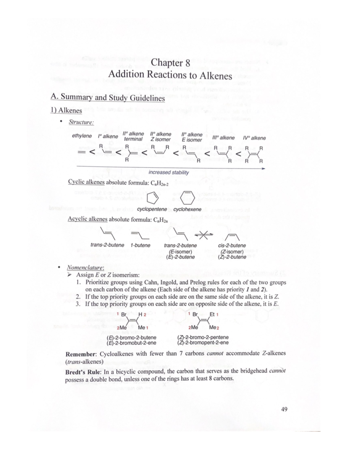 Ochem Laulhe Workbook: Organic Chemistry I C341 Study Notes - Studocu