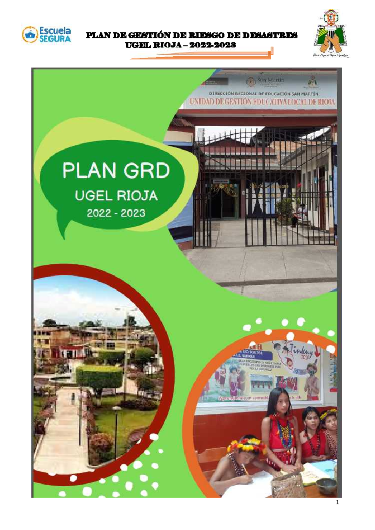 PGRD de la UGEL Rioja - GESTION DEL RIESGO DE EMERGENCIAS POR DESASTRES ...