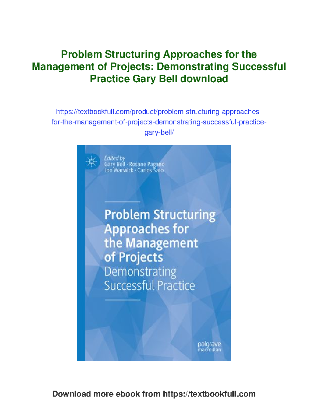 Problem Structuring Approaches in Project Management: A Practical Guide ...