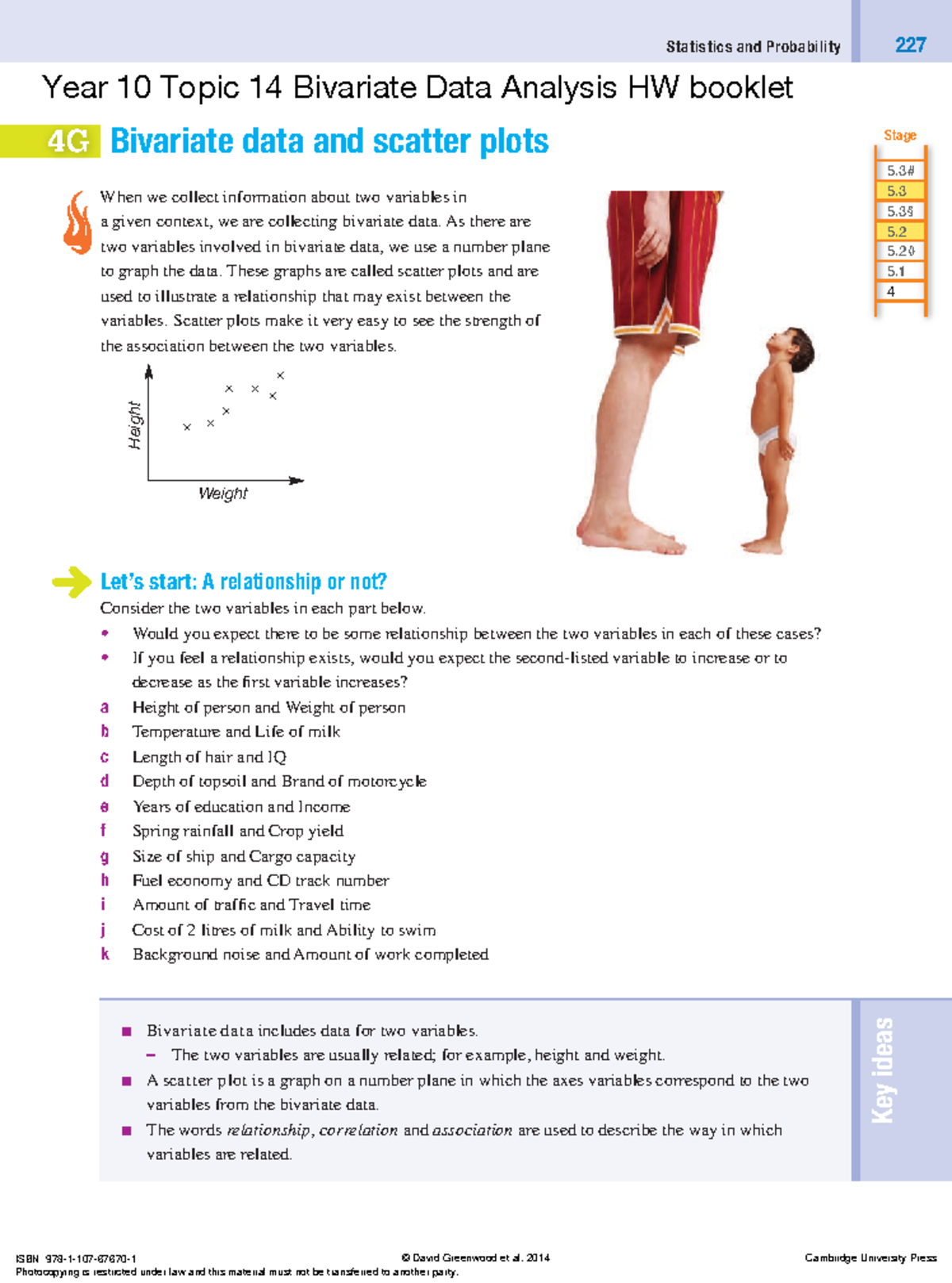 Year 10 Topic 14 Bivariate Data Analysis HW booklet - Statistics and ...