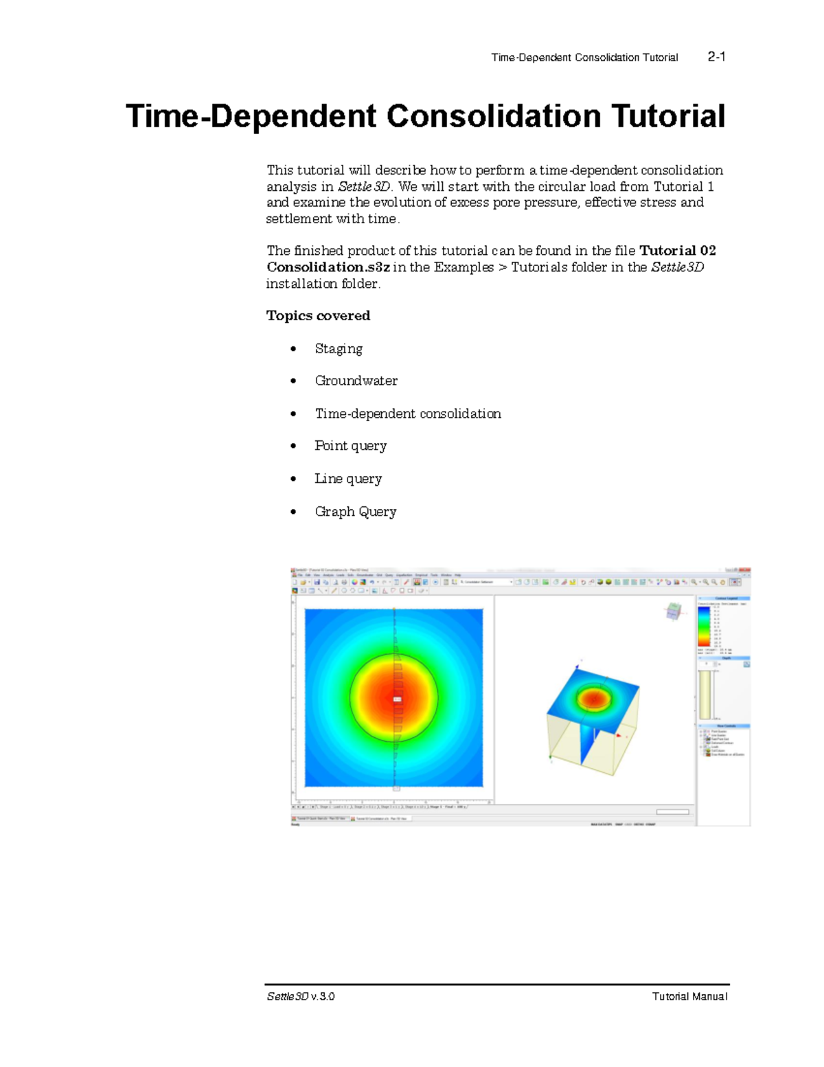 Settle3D Tutorial 02: Time-Dependent Consolidation Analysis - Studocu