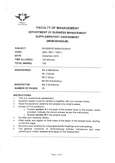 Quiz: Exam 14 December 2016, questions and answers - Business ...