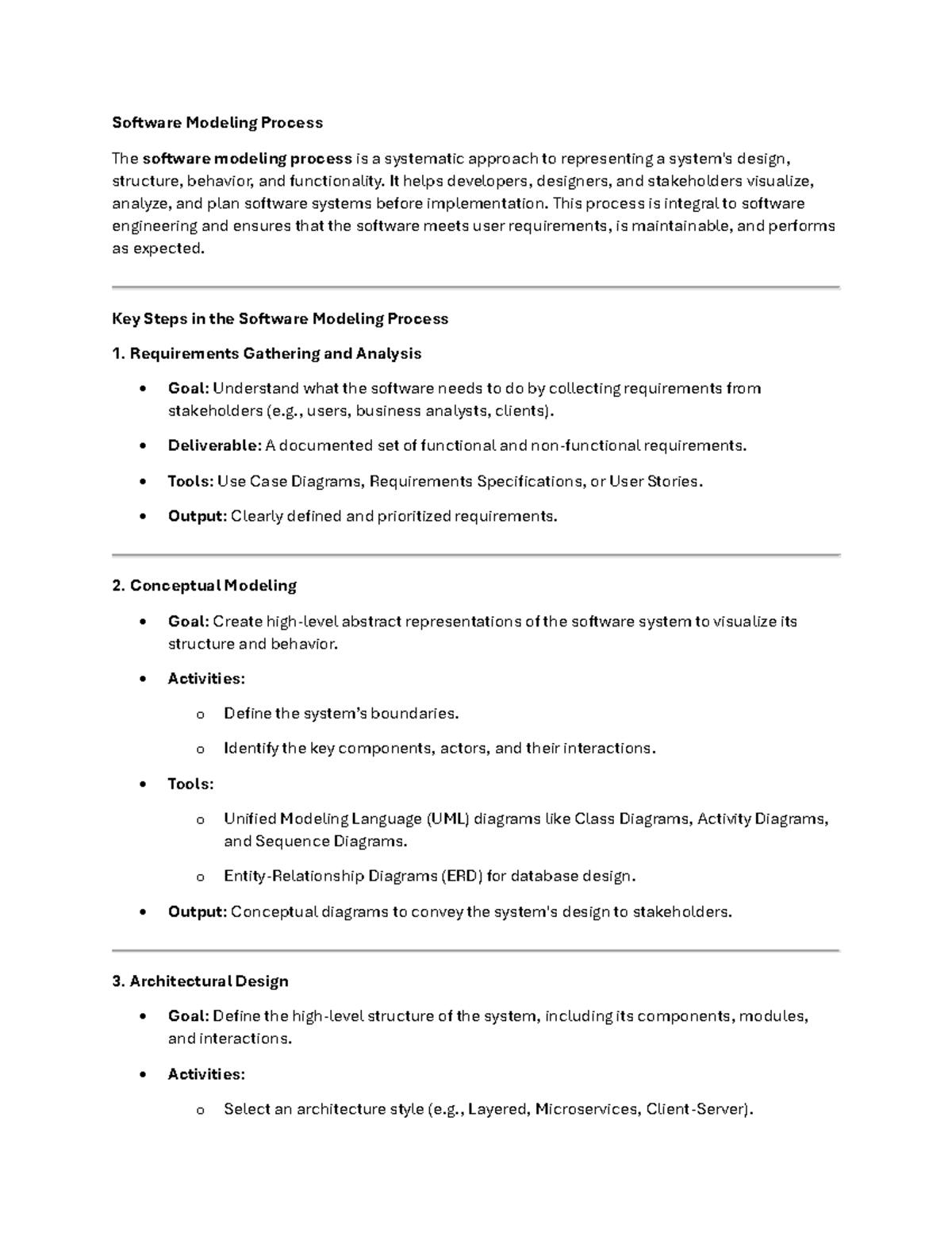 Software Modeling Process - It helps developers, designers, and ...