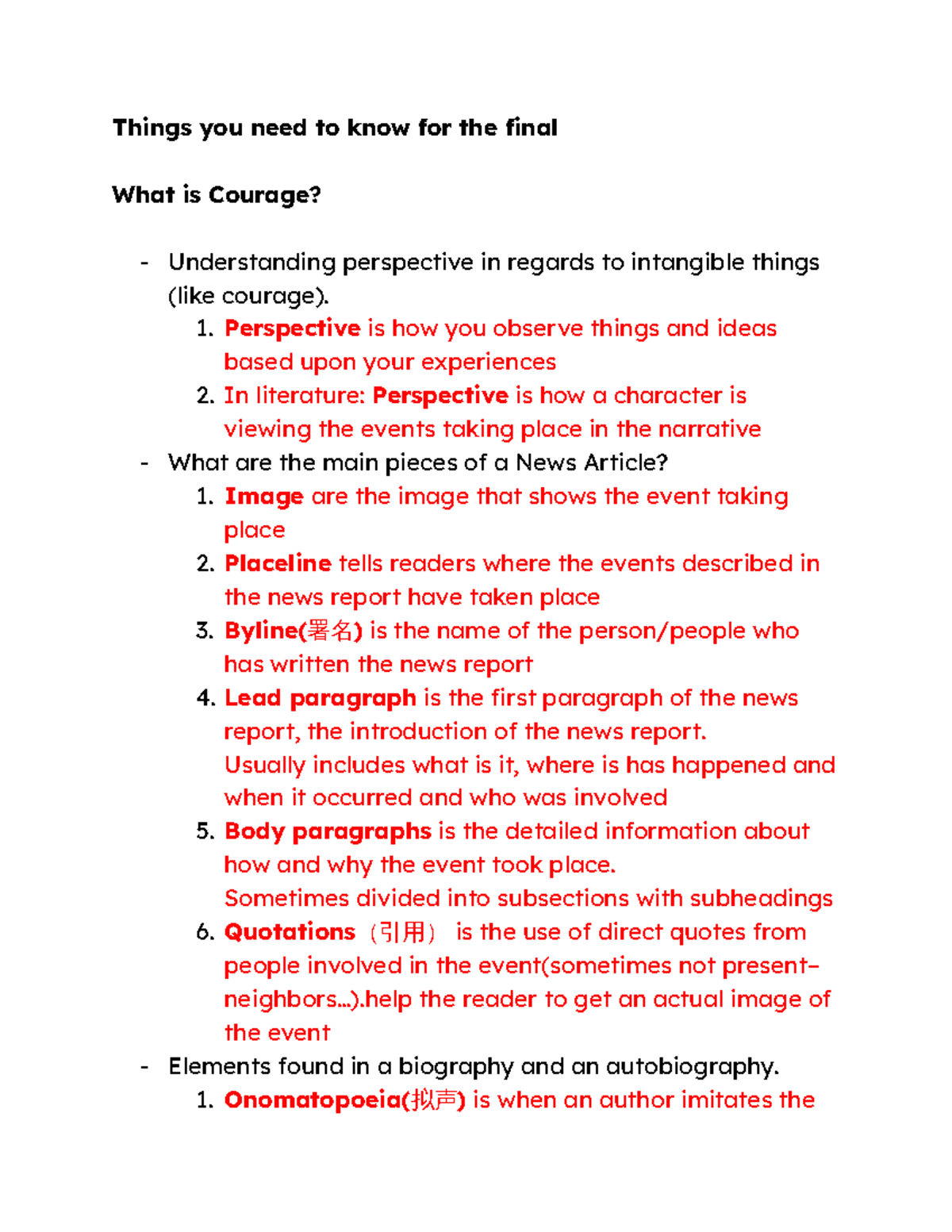 Freshman Final Exam Study Guide: Key Concepts and Writing Tips - Studocu
