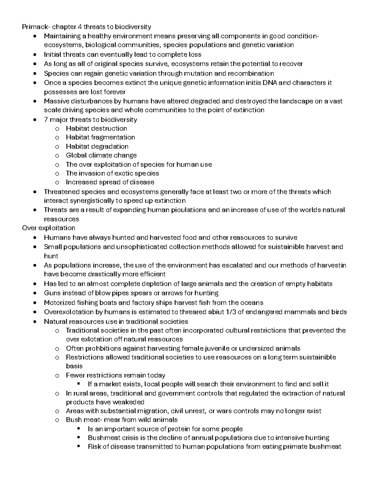 ENSC 320 W3 readings - week 3 reading notes - Primack- chapter 4 ...