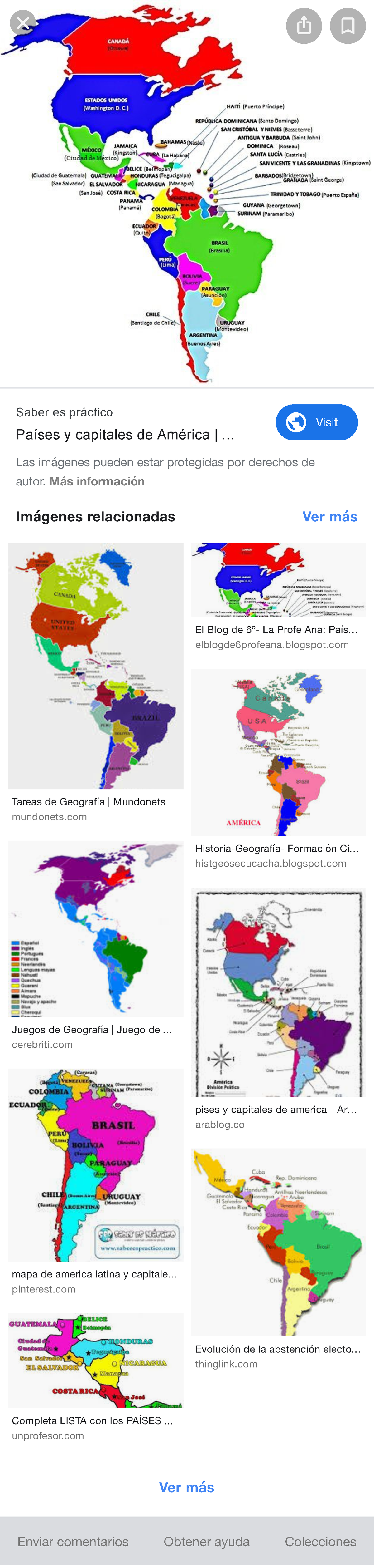 Juegos De Geografa Juego De Pases Y Capitales De Amrica En El Mapa