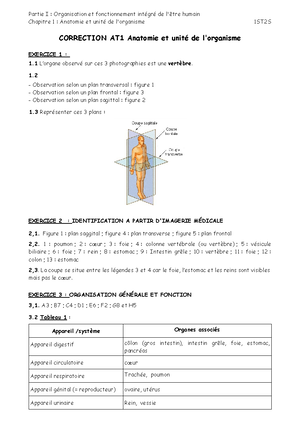 Chap 1 2020-2021 organisation et fonctionnement intégré de l être ...