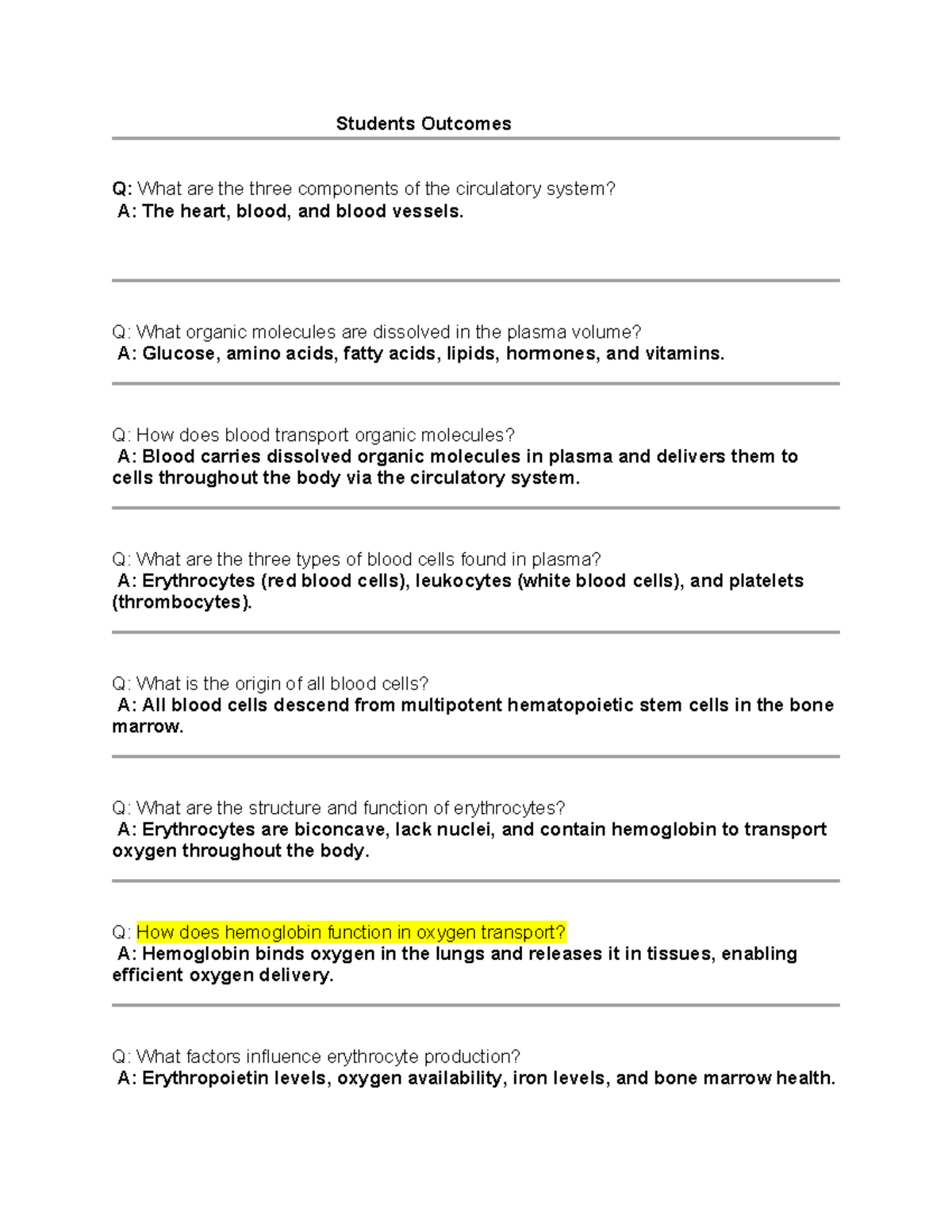 Cardiovascular System Overview: Key Concepts and Mechanisms - Students ...