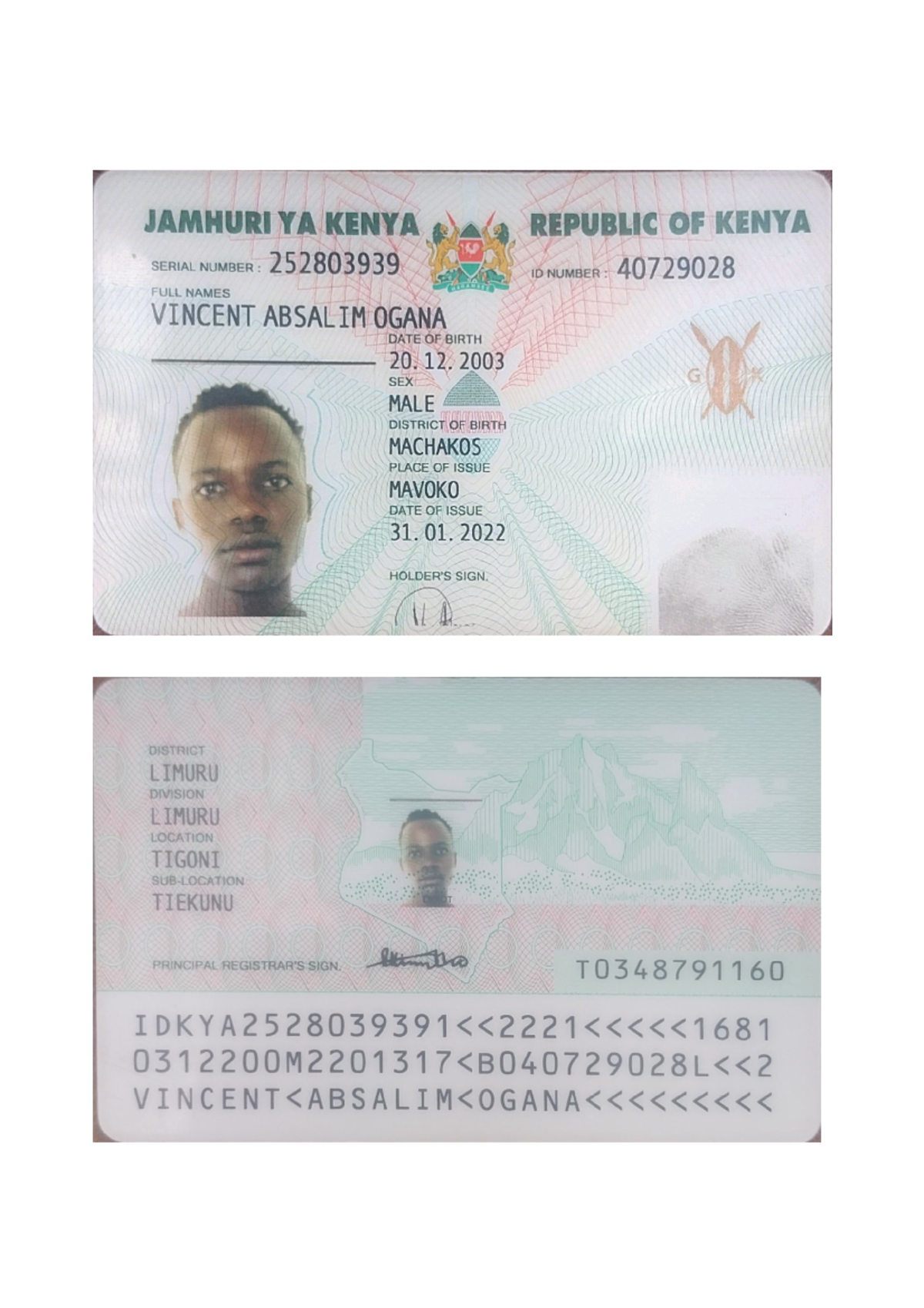 ID Document Details - Vinn ID 2 Descriptions - Studocu