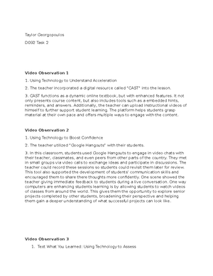 D093 Task 2 Analysis of Student Proficiency and Recommendations - Studocu