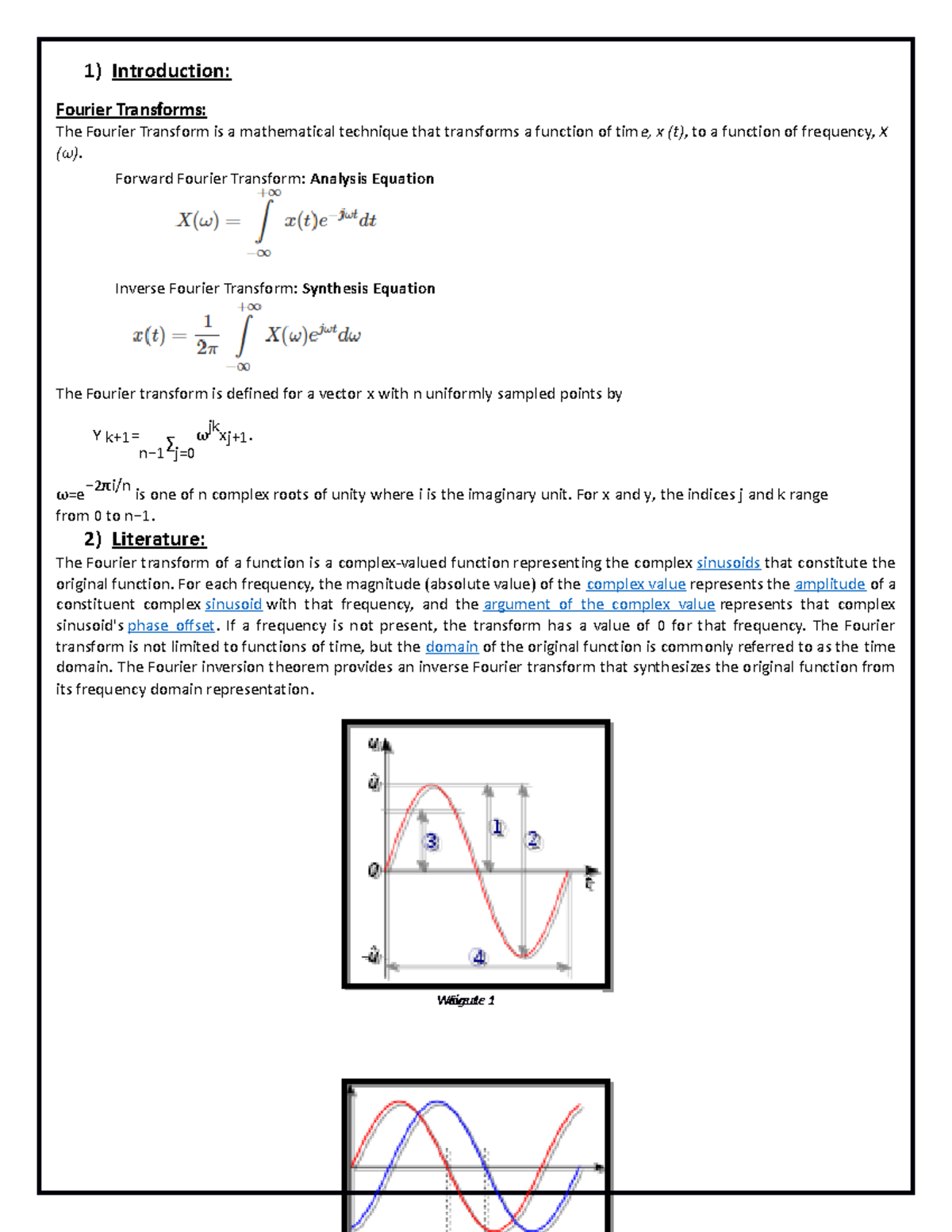 Fourier Transform: Analyzing Complex Signals in Engineering - Studocu