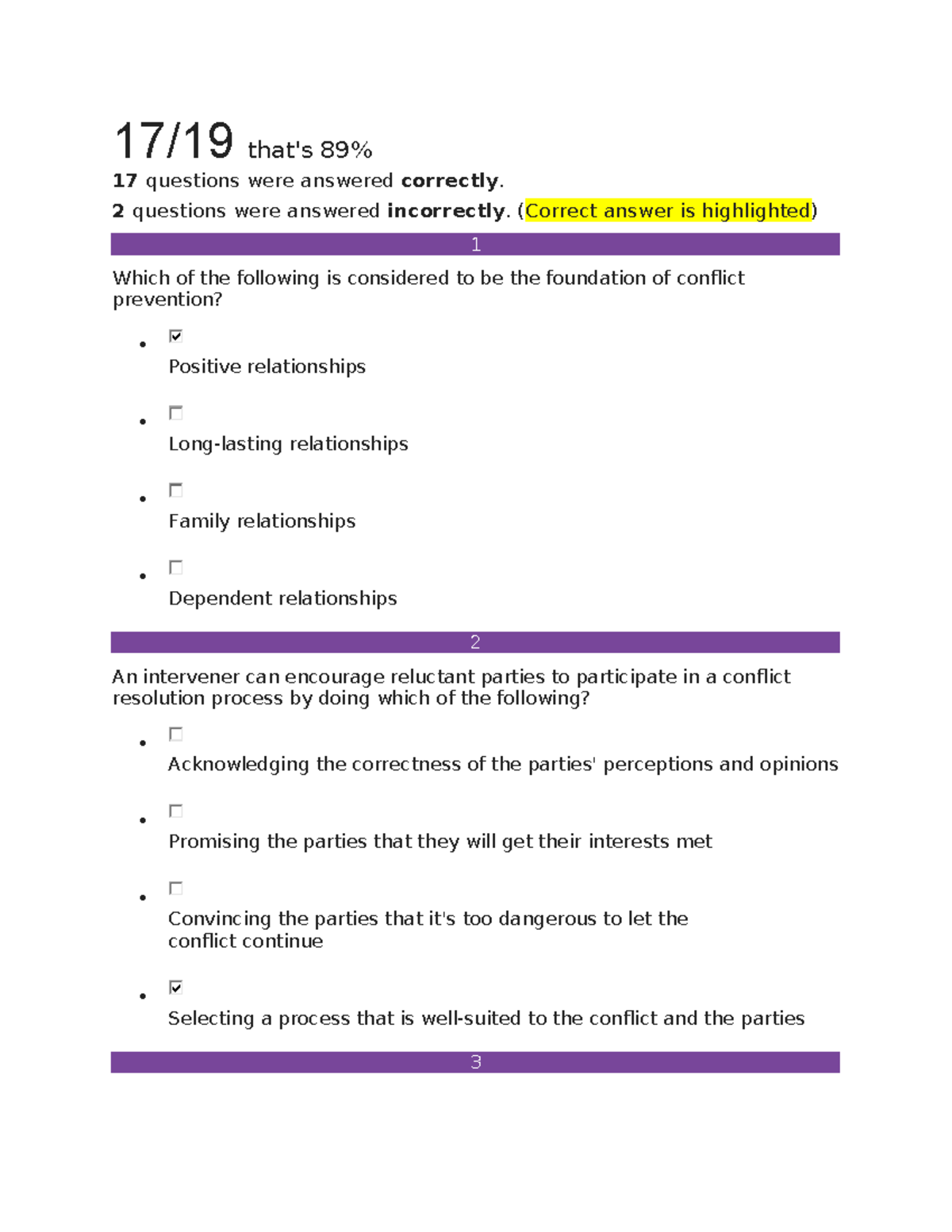Milestone 6 Test: Understanding Conflict Resolution Strategies - Studocu