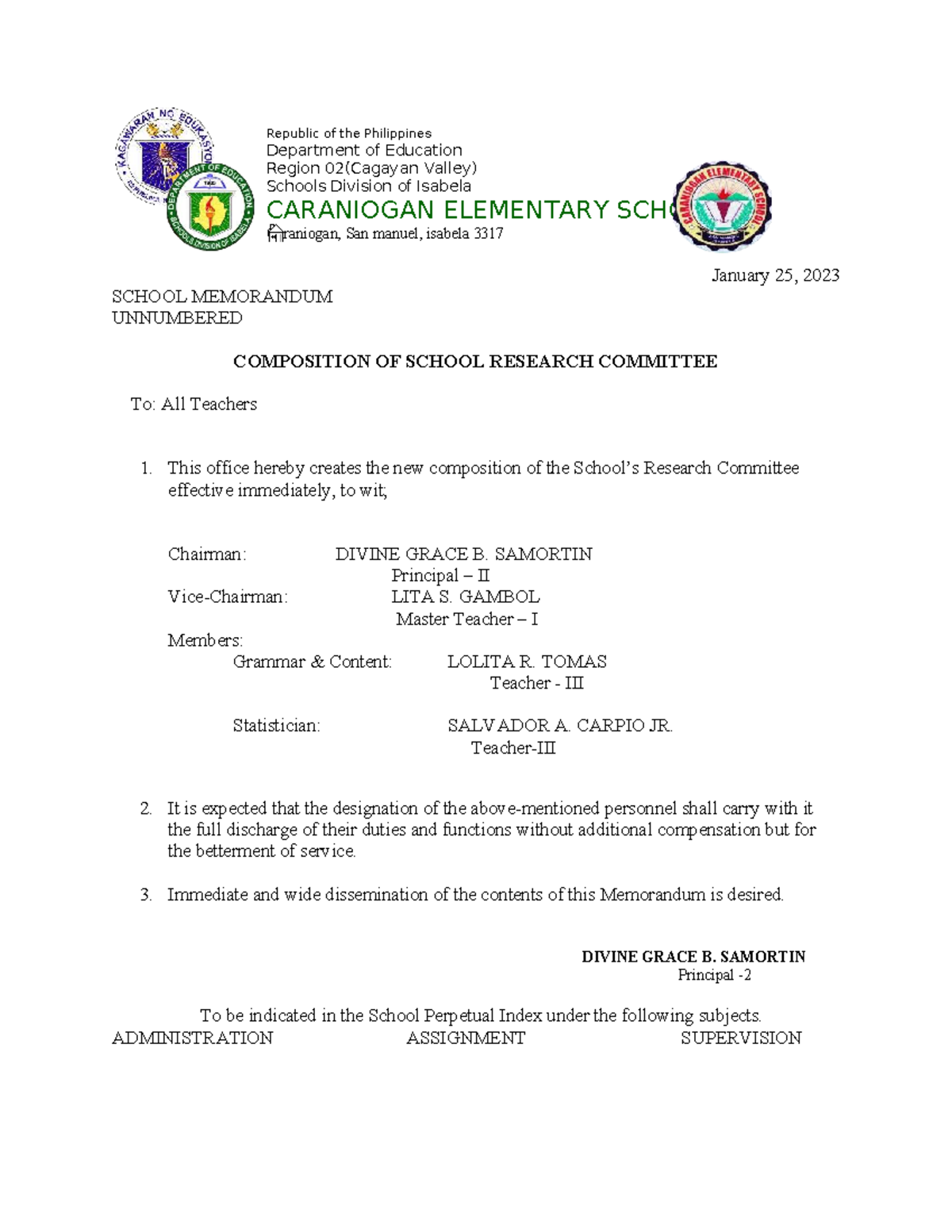 CES- Research Committee & Performance Management Team Memo - Studocu