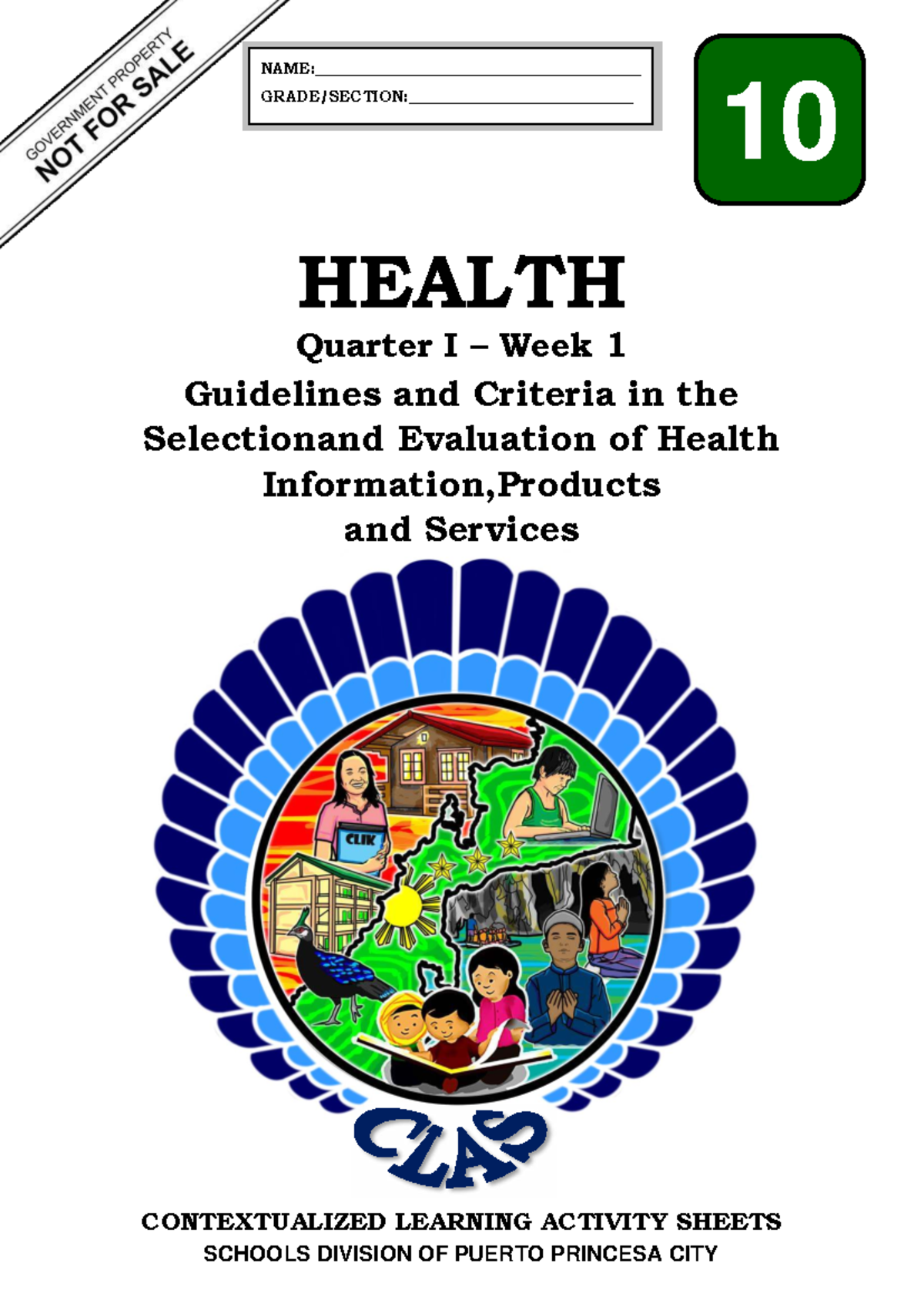 Health 10 Q1 Week 1: Guidelines for Evaluating Health Info & Products ...