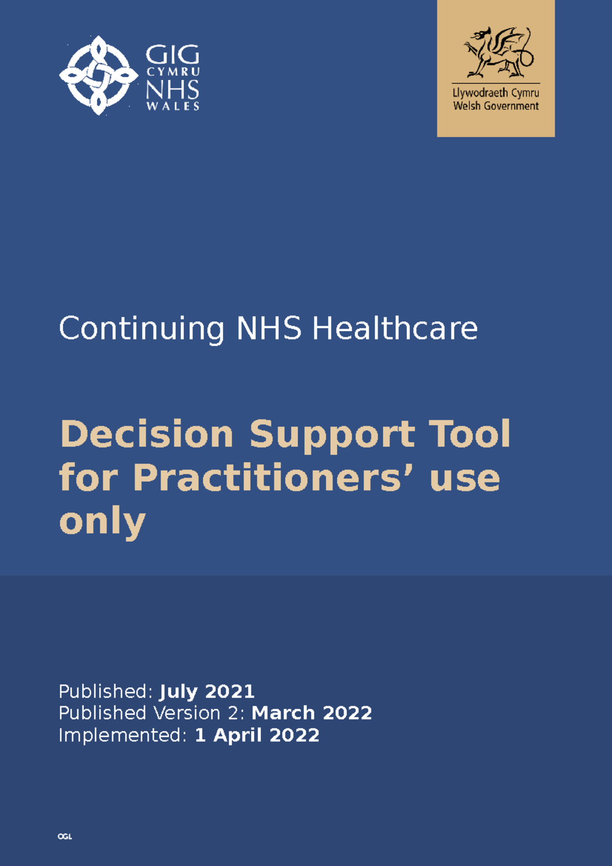 NHS Continuing Healthcare Decision Support Tool for Practitioners ...