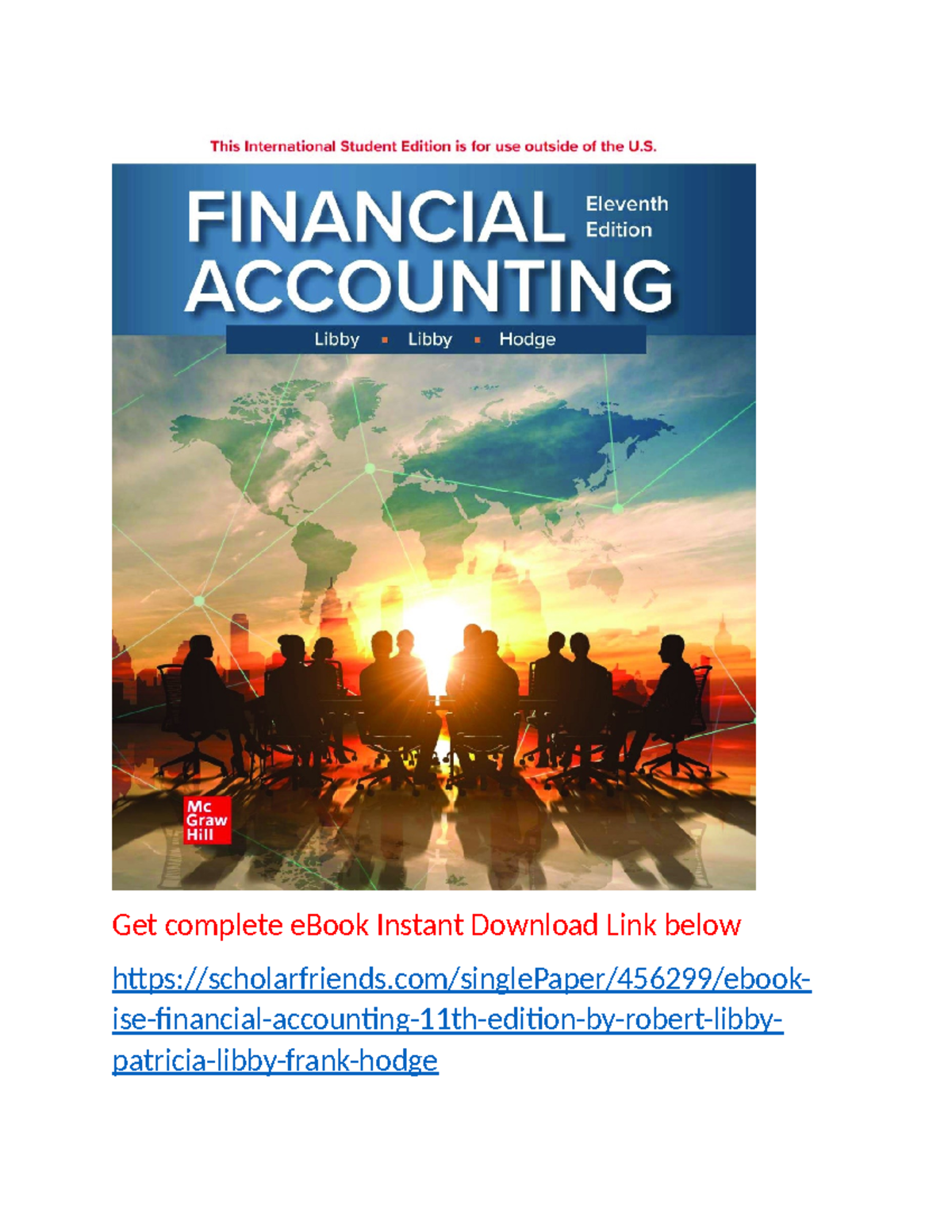 ISE) Financial Accounting 11th Ed.: Key Concepts Overview - Studocu