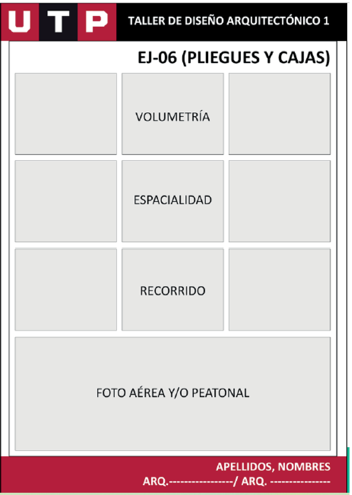 Panel taller de diseño arquitectonico 1 - Taller de diseño ...