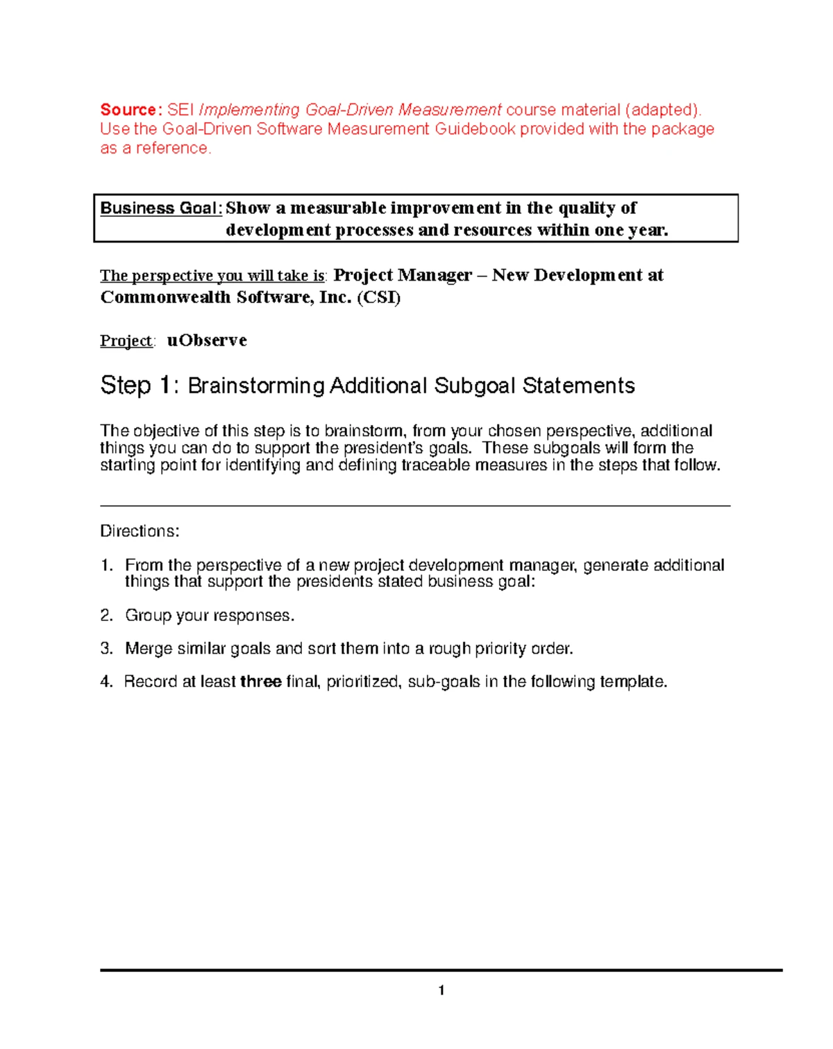 Case Study SOEN - Chapter 1 Notes on Project Management Processes - Studocu