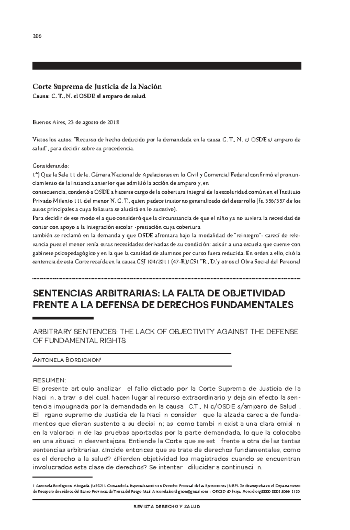 Corte Suprema de Justicia: Análisis de la Sentencia Arbitraria en ...