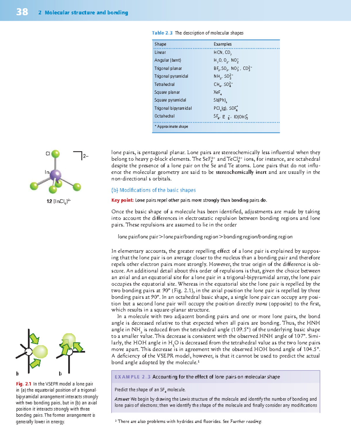 Molecular Structure and Bonding: Key Concepts (38 2) - Studocu