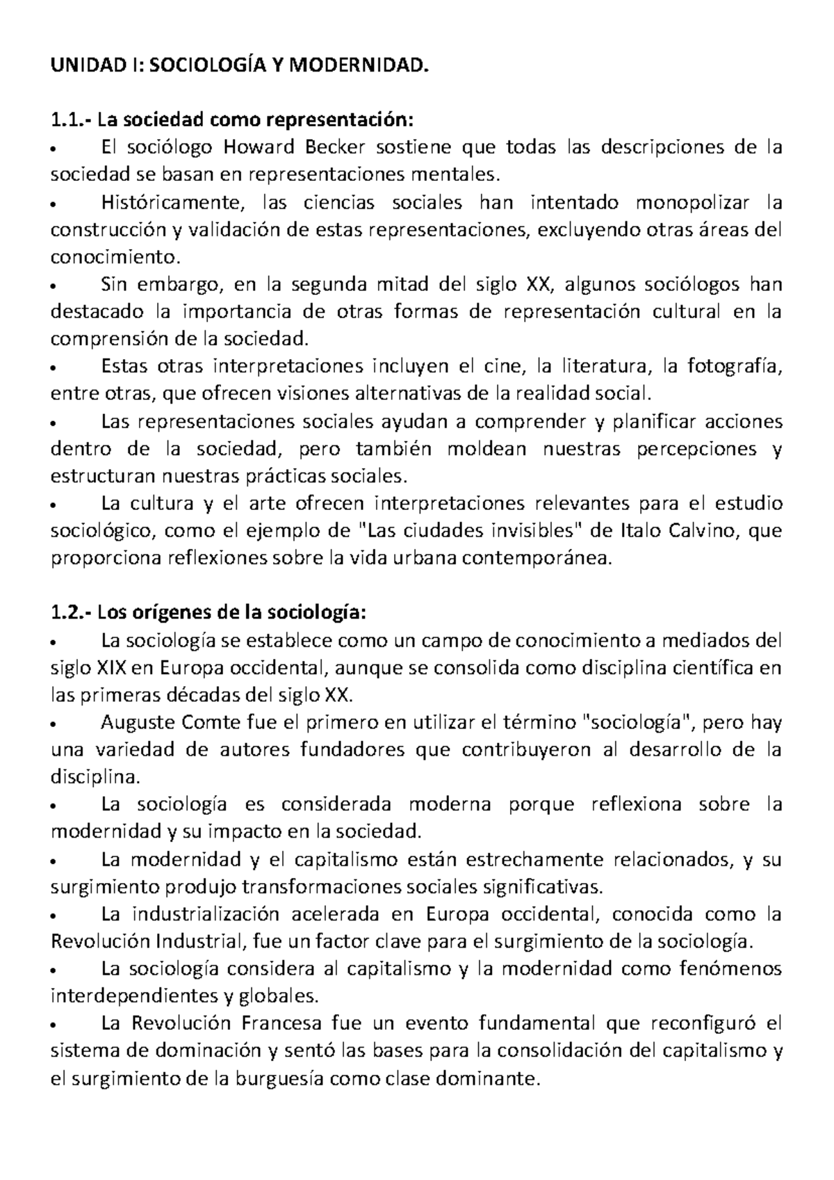 Resumen final - Sociología Ucasal: Modernidad y Teoría Sociológica - Document Preview