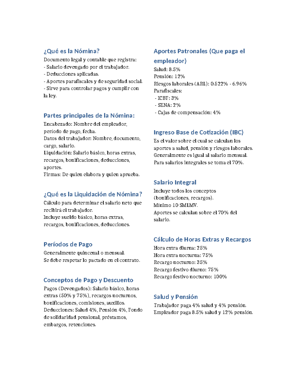 Guía Completa para la Liquidación de Nómina: Aspectos Legales y ...