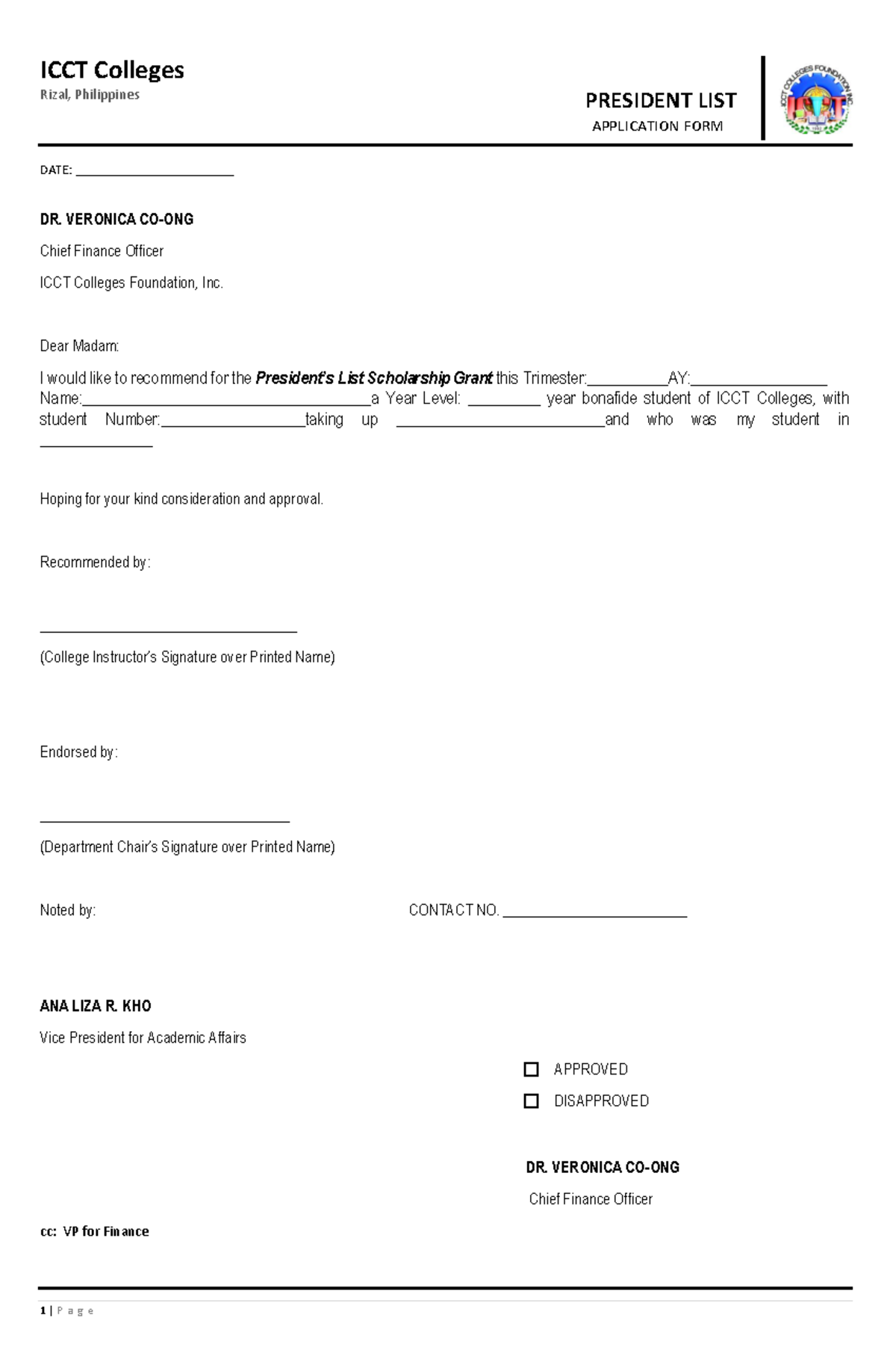 PL-FORM - REVIEWER - 1 | P a g e ICCT Colleges Rizal, Philippines DATE