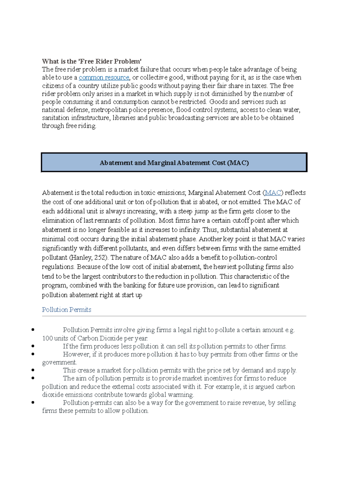 Free Rider - It is a lecture note - What is the 'Free Rider Problem ...