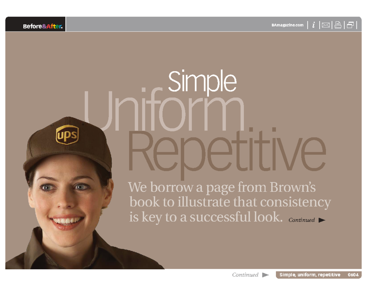 BA0604 - Consistency in Design: Simple, Uniform, and Repetitive - Studocu