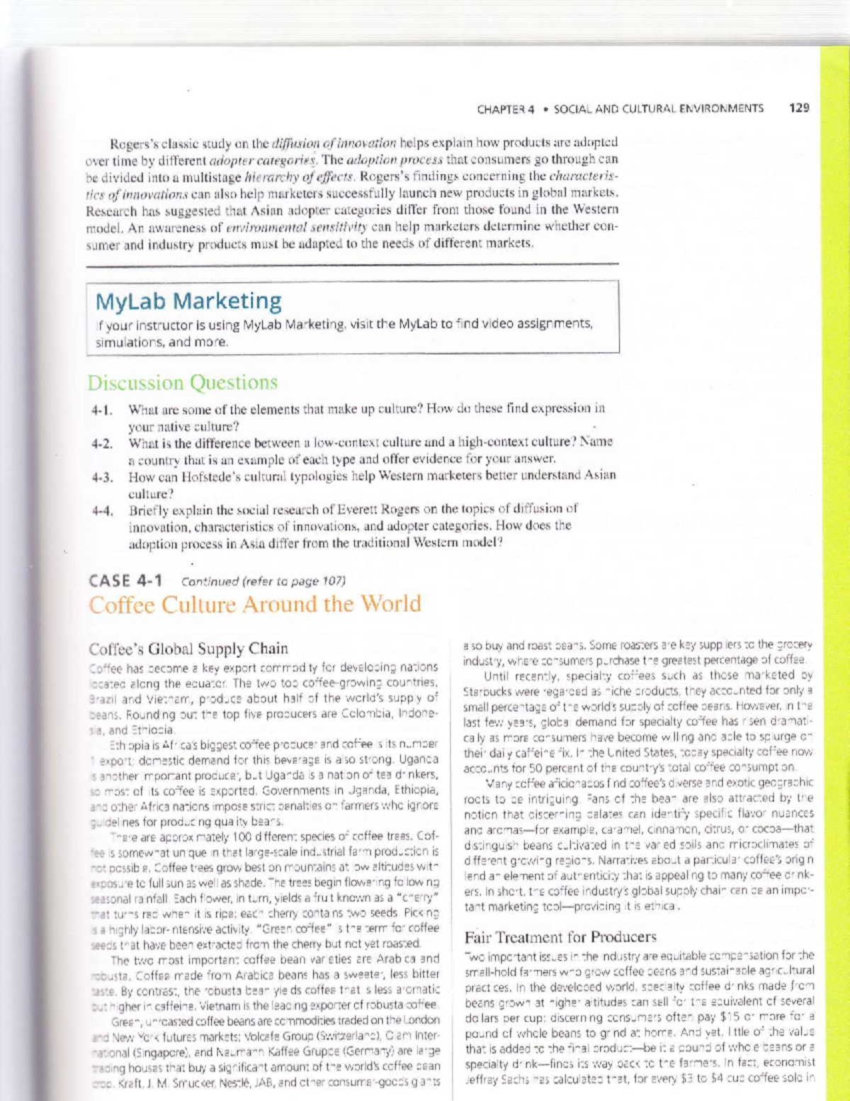 MKT 433. Chapter 4 - Social and Cultural Environments Analysis - Studocu
