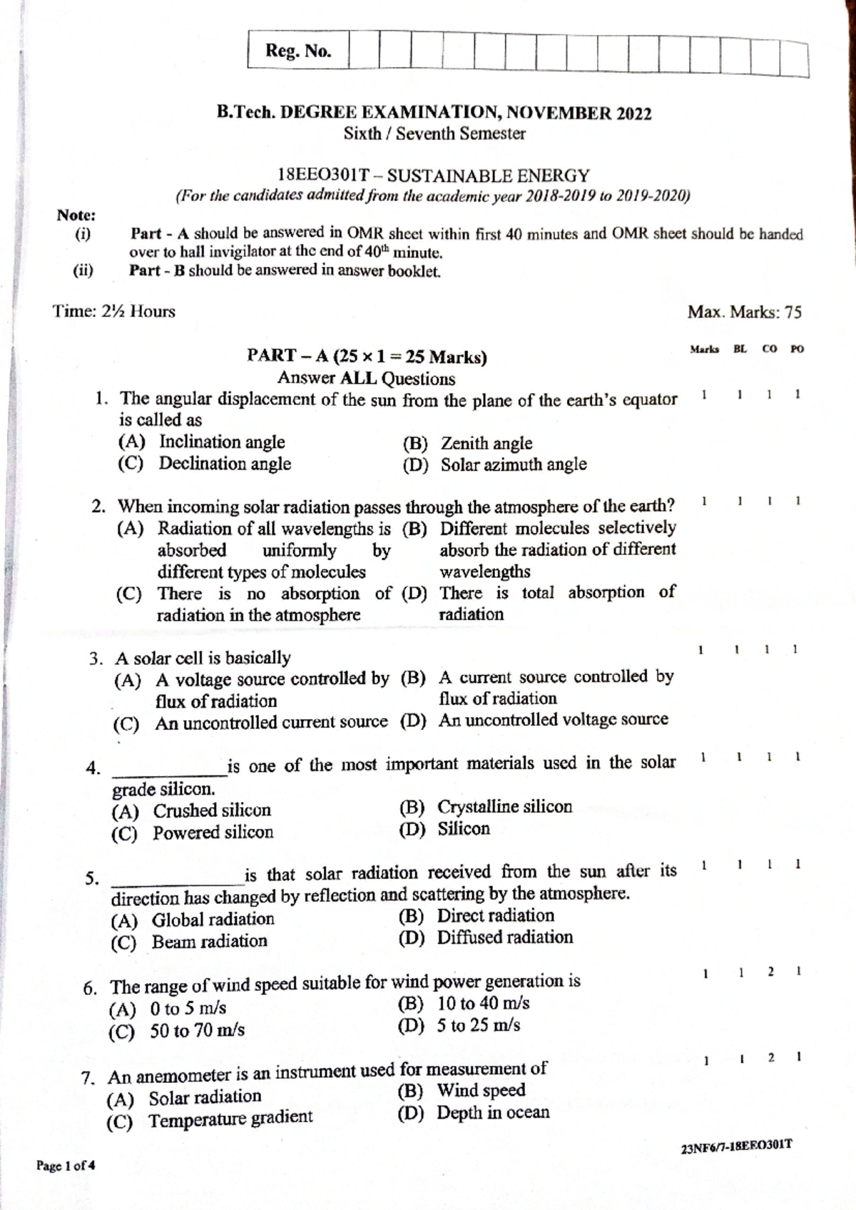 End Semester Exam Paper - Nov 2022 - Studocu
