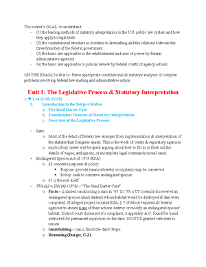 Statutory Interpretation and Administrative Law: Comprehensive Overview ...