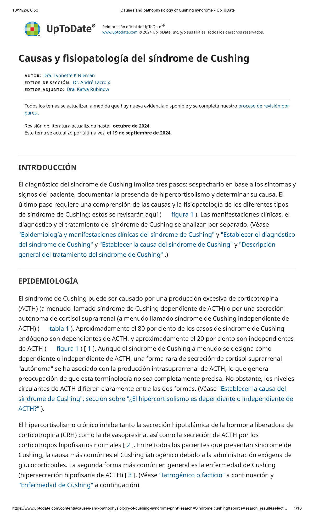 Causes and pathophysiology of Cushing syndrome - Up To Date ...