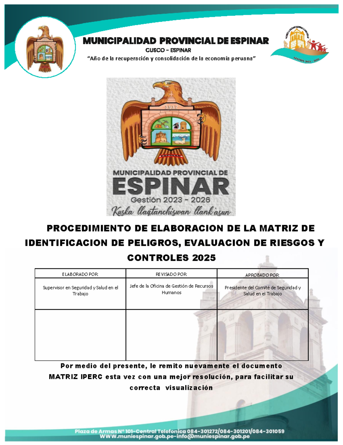 Matriz IPERC 2025: Identificación de Peligros y Evaluación de Riesgos ...