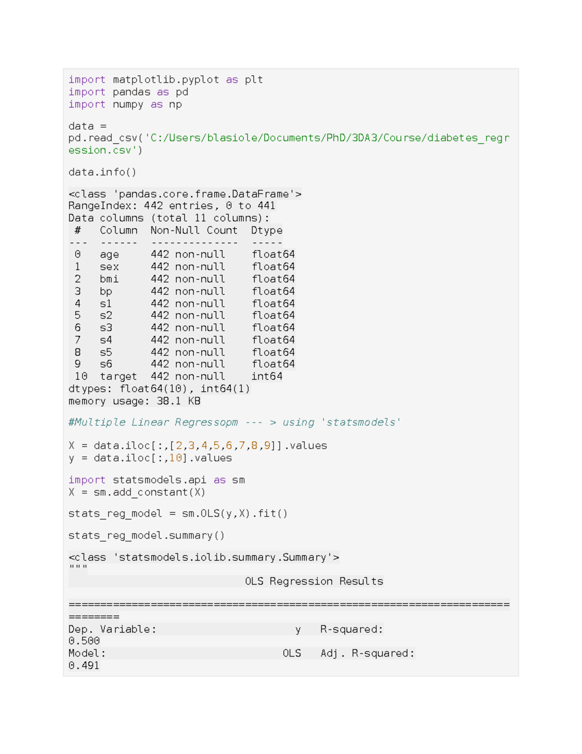 3DA3 Week 9 In-Class Code: Multiple Linear Regression with Statsmodels ...