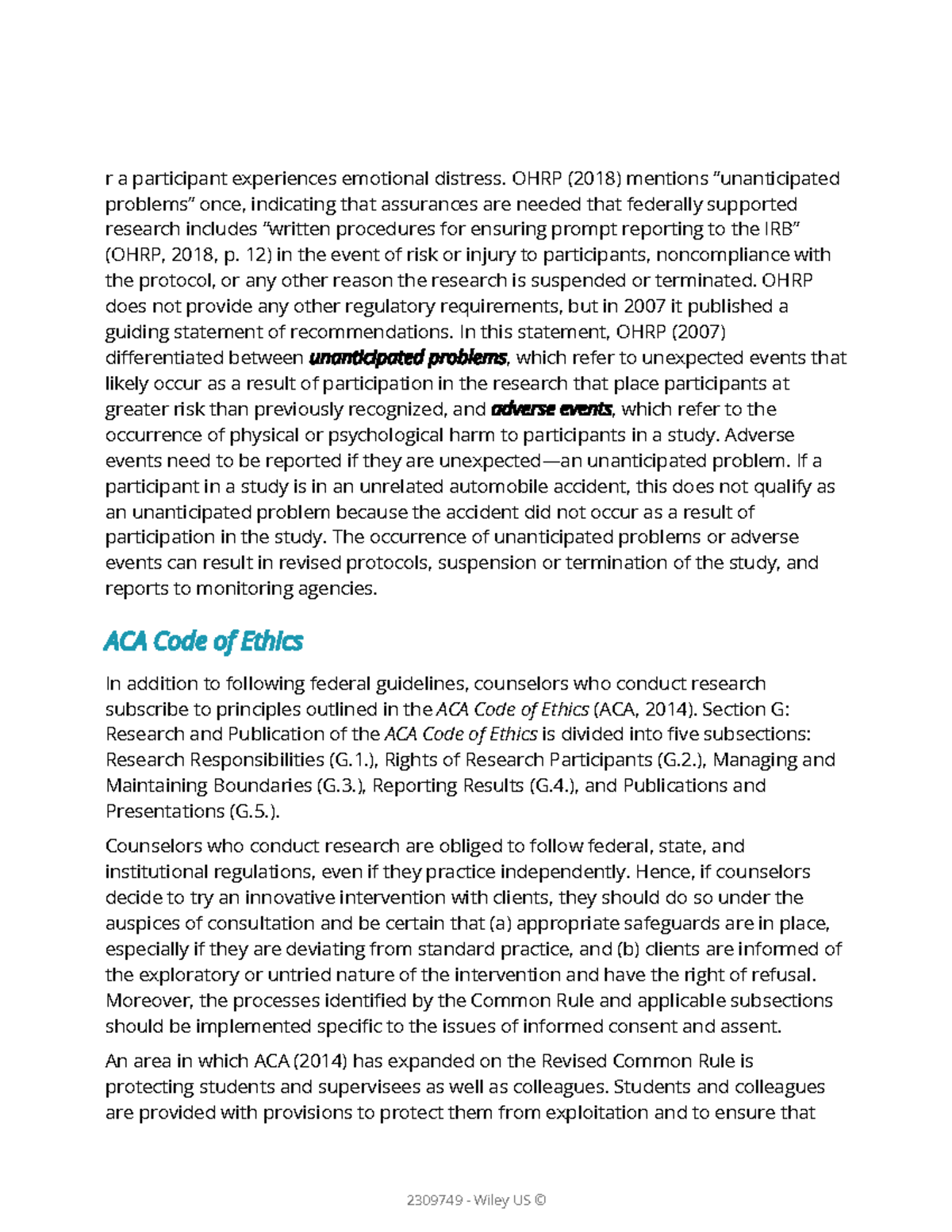 IRB Protocols and Ethical Responsibilities in Counseling Research ...