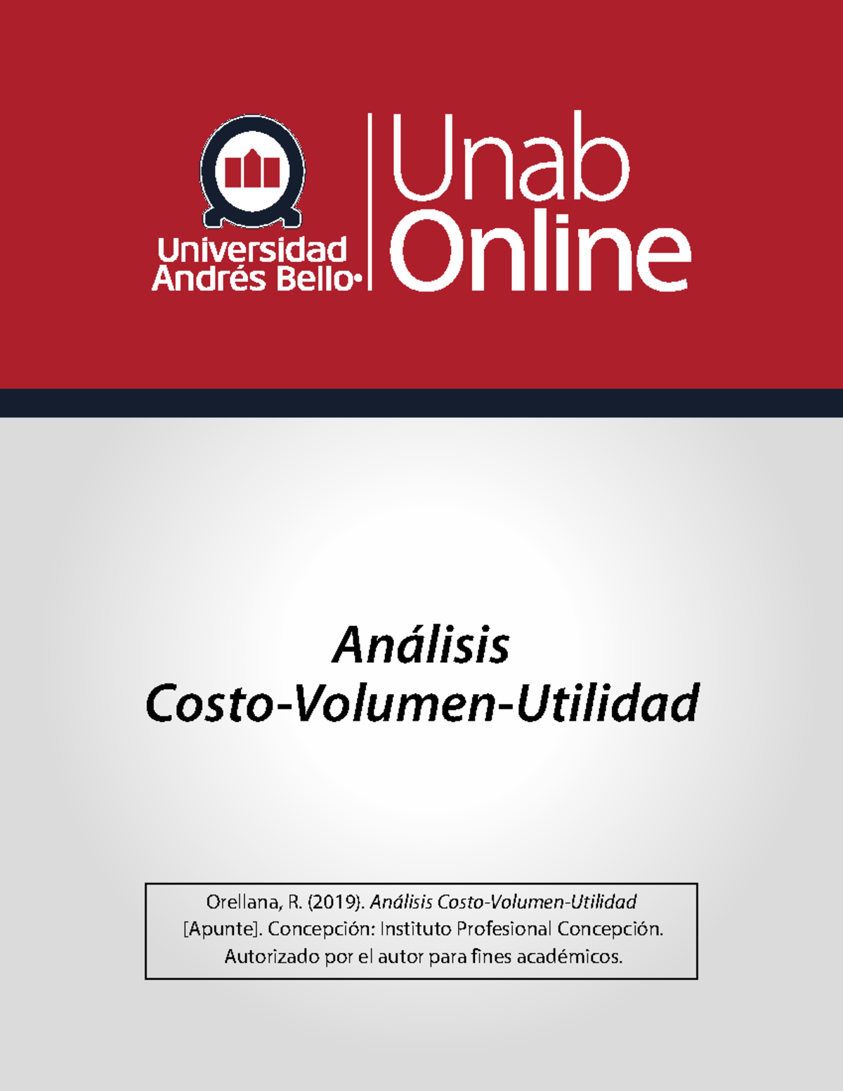 Análisis de Costos y Punto de Equilibrio - Caua401 S1 - Studocu