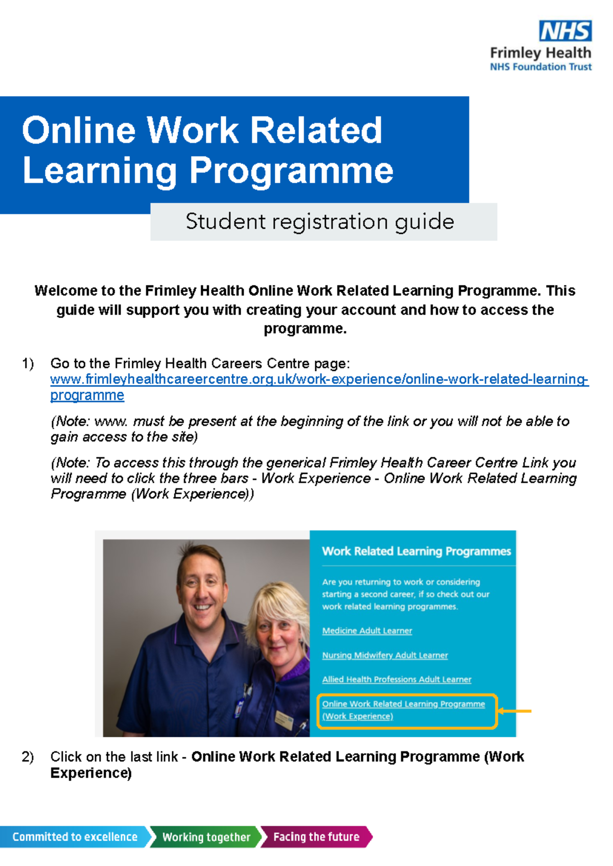 OWRLP - Student Registration Guide for Online Learning - Studocu