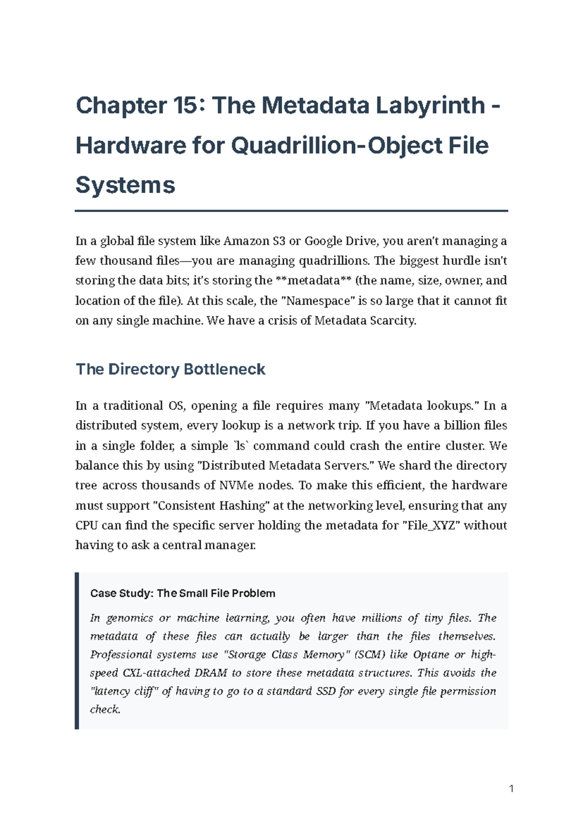 Chapter 15: The Metadata Labyrinth in File Systems - Studocu