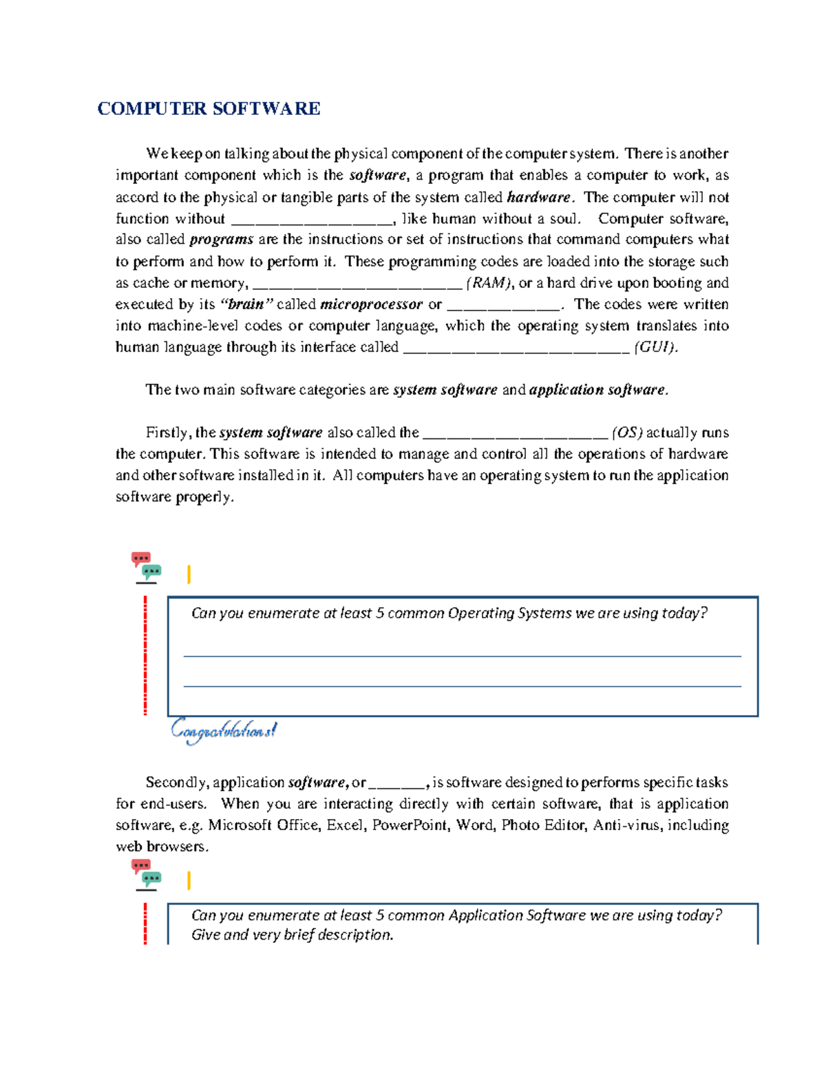 Lec03-CC101.Introduction to Computing - Computer Software - COMPUTER ...