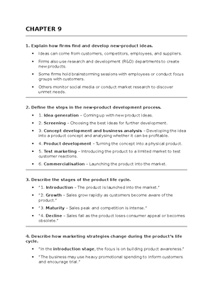 CHAPTER 6 SUMMARY: Business Markets & Buyer Behavior Study Notes - Studocu