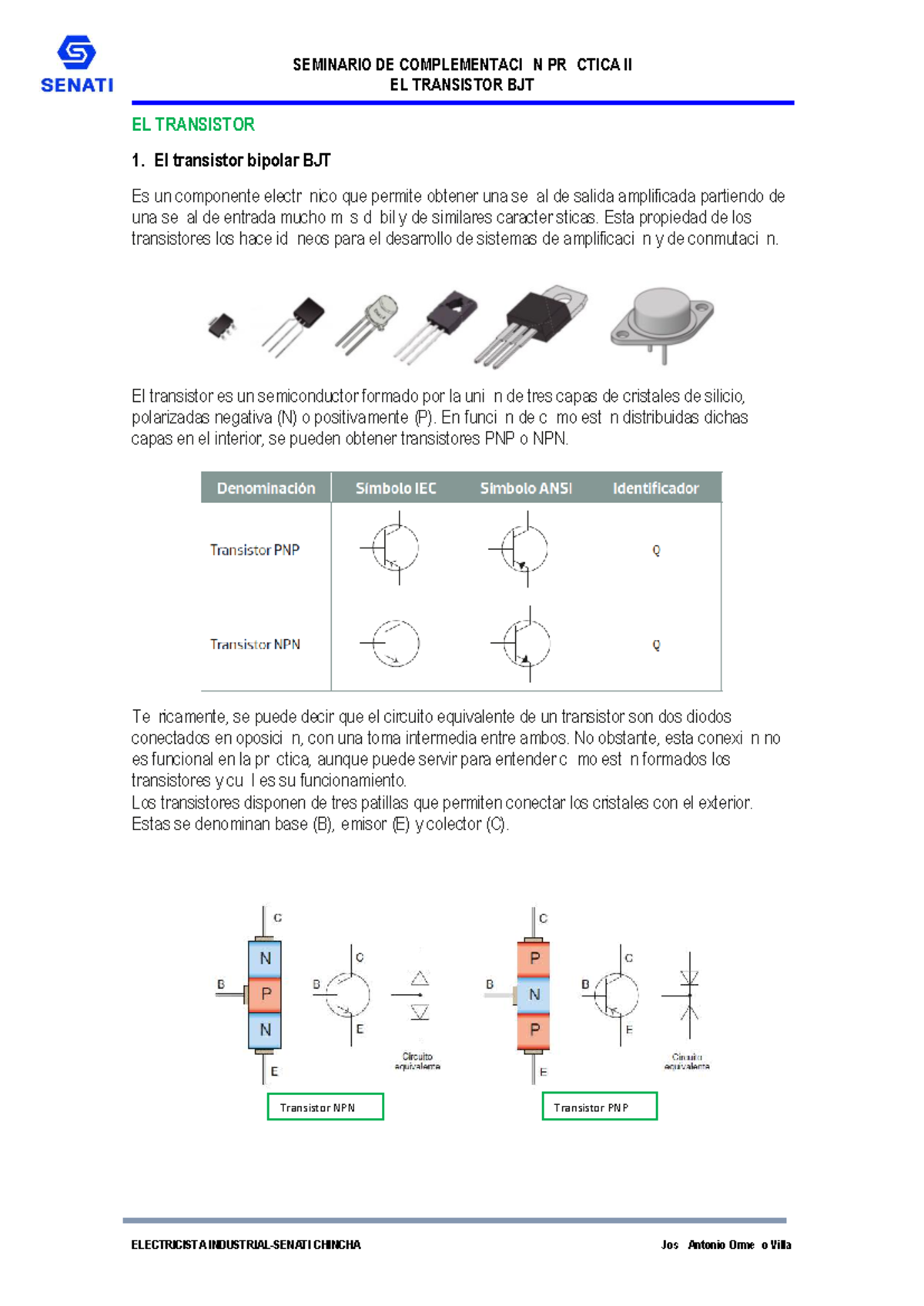 Notas de Clase sobre el Transistor BJT - EFEW - Studocu